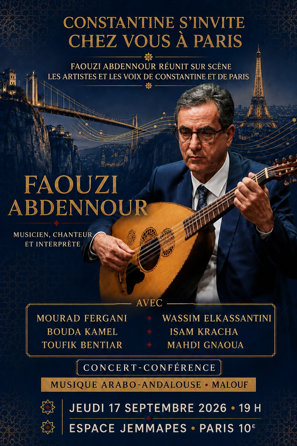 Affiche Constantine s’invite chez vous à Paris — 17 septembre 2026